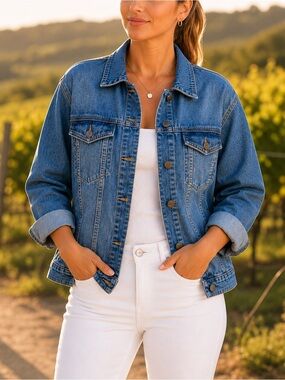NWT Sneak Peek Classic Blue Denim Jacket
